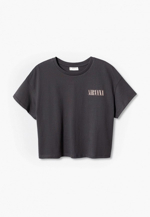 

Футболка Mango Kids, Серый, NIRVANA1