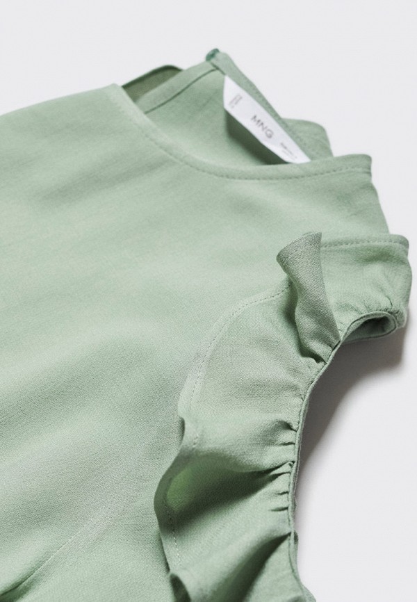 Блуза Mango Kids зеленый, размер 164, фото 3