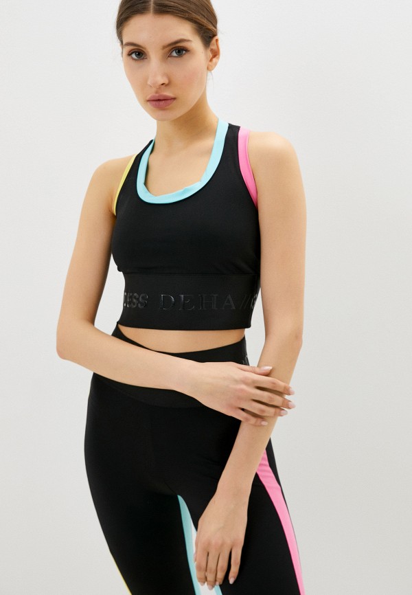 

Топ спортивный Deha, Черный, COLORFUL SPORTY TOP