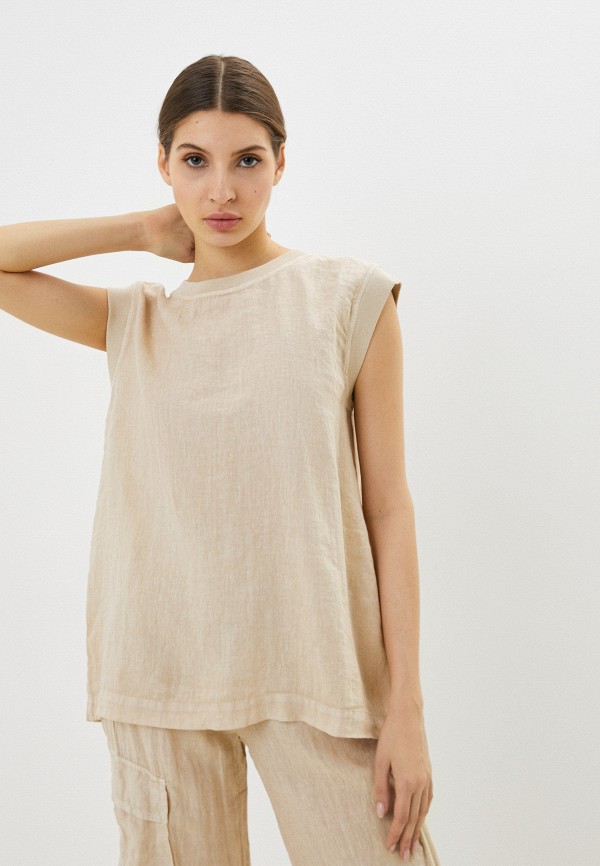 

Топ Deha, Бежевый, LINEN BLOUSE