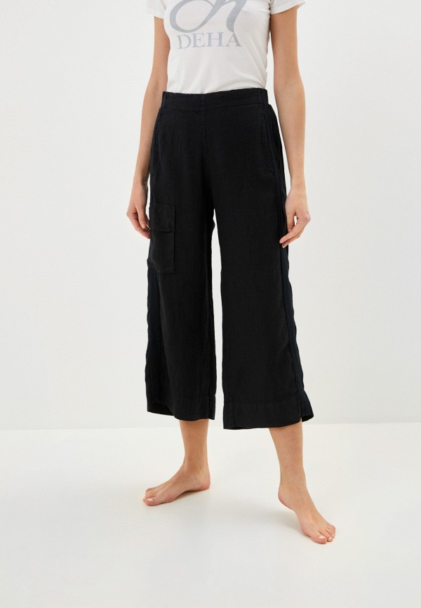 

Брюки Deha, Черный, LINEN STRAIGHT PANTS