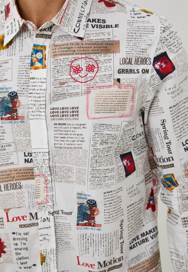 Рубашка Desigual белый, размер 50, фото 4