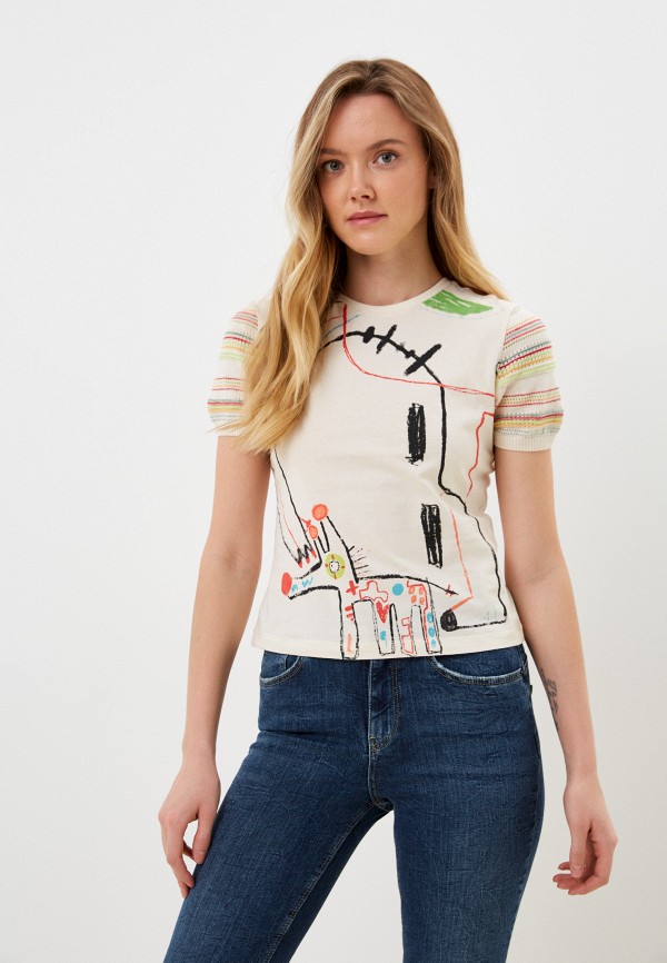 

Футболка Desigual, Бежевый