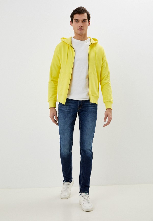 Толстовка United Colors of Benetton желтый, размер 44, фото 2