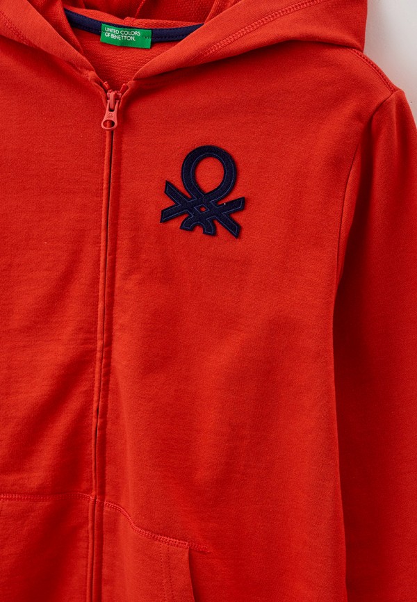 Толстовка United Colors of Benetton красный, размер 160, фото 3
