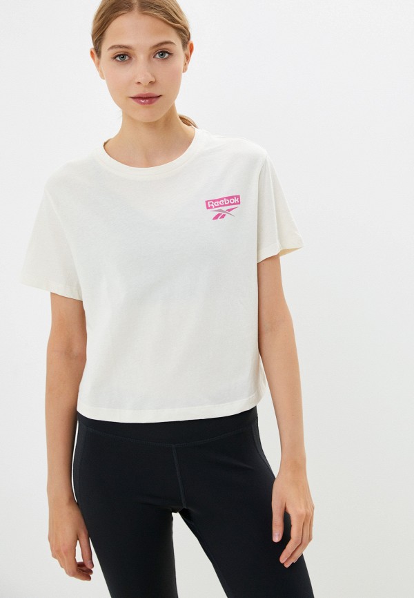 

Футболка Reebok, Бежевый, TE Graphic Tee - Verbiage