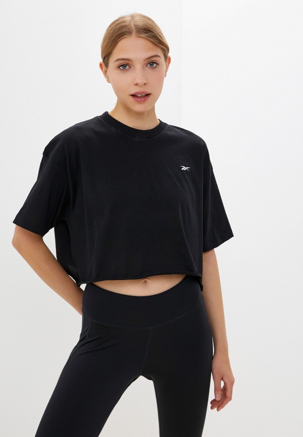 

Футболка Reebok, Черный, MYT Crop Graphic Tee