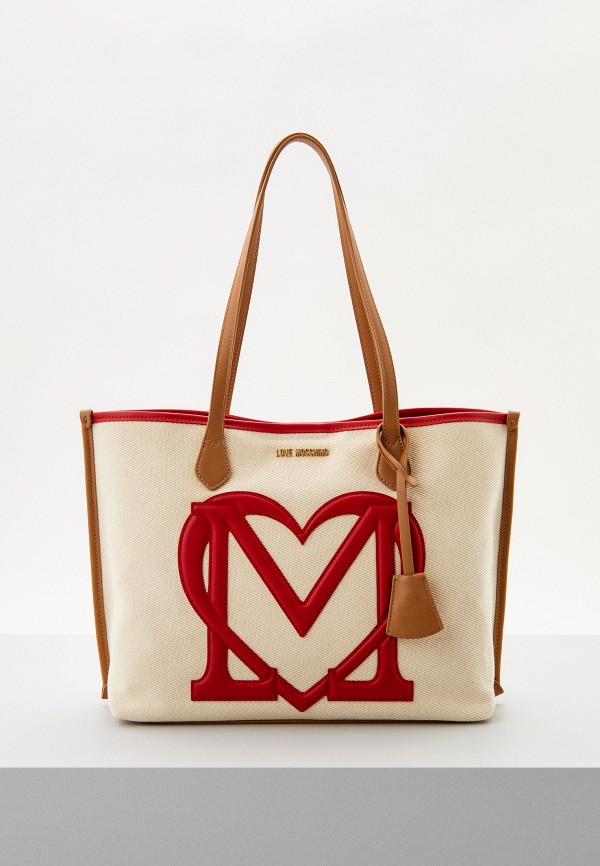 

Сумка и брелок Love Moschino, Бежевый