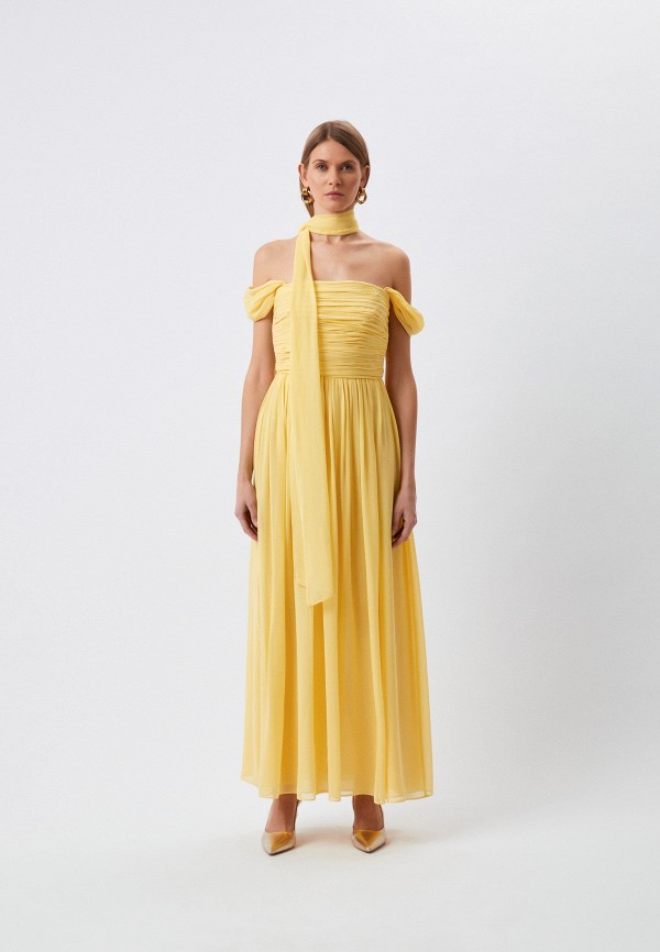 Платье Luisa Spagnoli желтого цвета