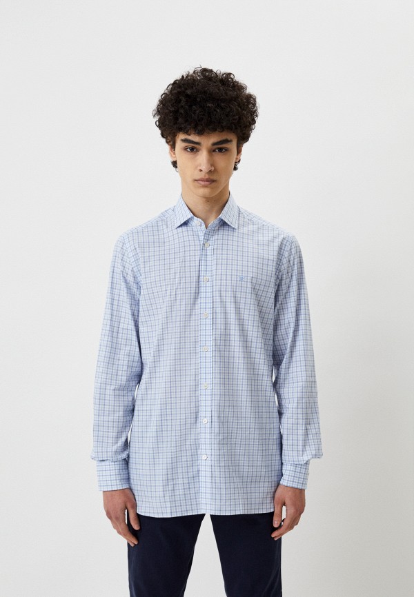 

Рубашка Hackett London, Голубой, MELANGE TWO COL CHK