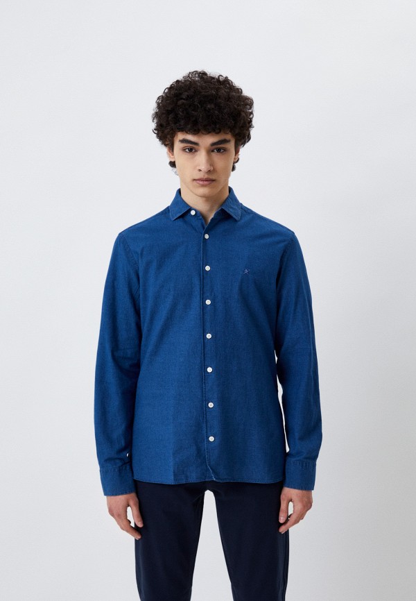 

Рубашка Hackett London, Синий, MID BLUE DENIM