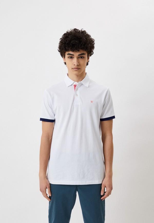 

Поло Hackett London, Белый, SWIM TRIM PLKT POLO