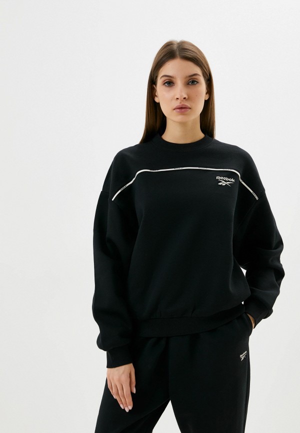 

Свитшот Reebok, Черный, Piping Pack Crewneck