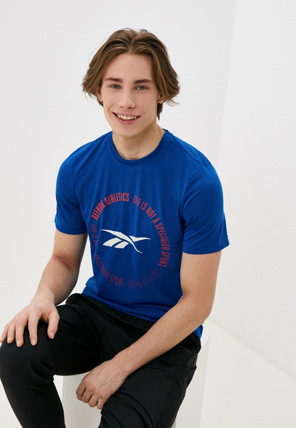 

Футболка спортивная Reebok, Синий, GS SPECTATOR VECTOR TEE