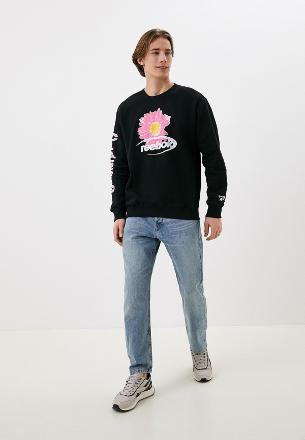 Свитшот Reebok черный, размер 48, фото 2