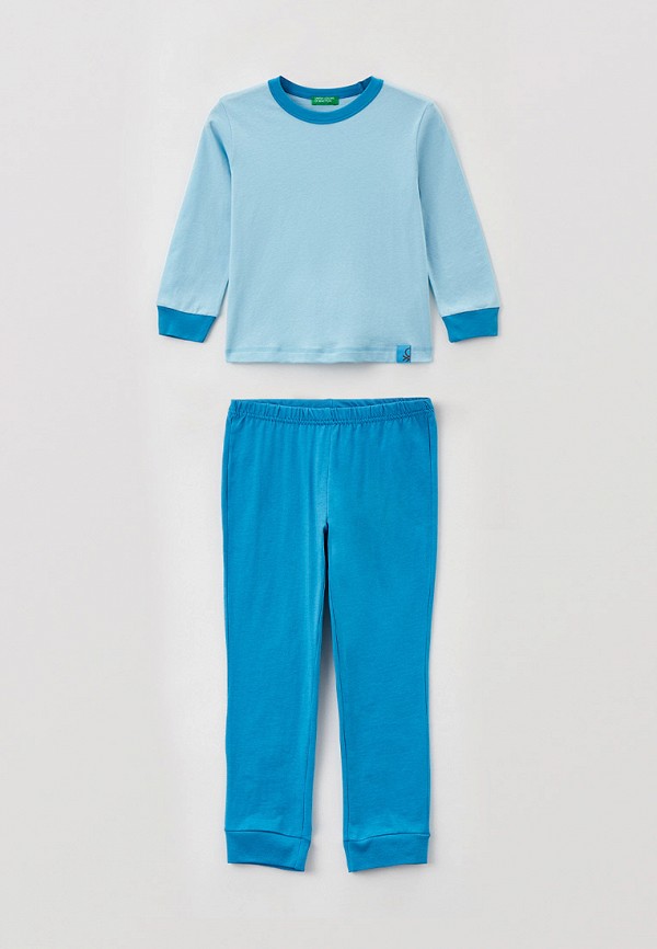 Пижама United Colors of Benetton голубого цвета