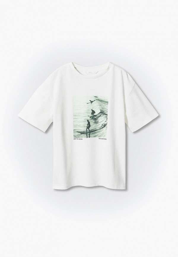 

Футболка Mango Kids, Белый, SUN