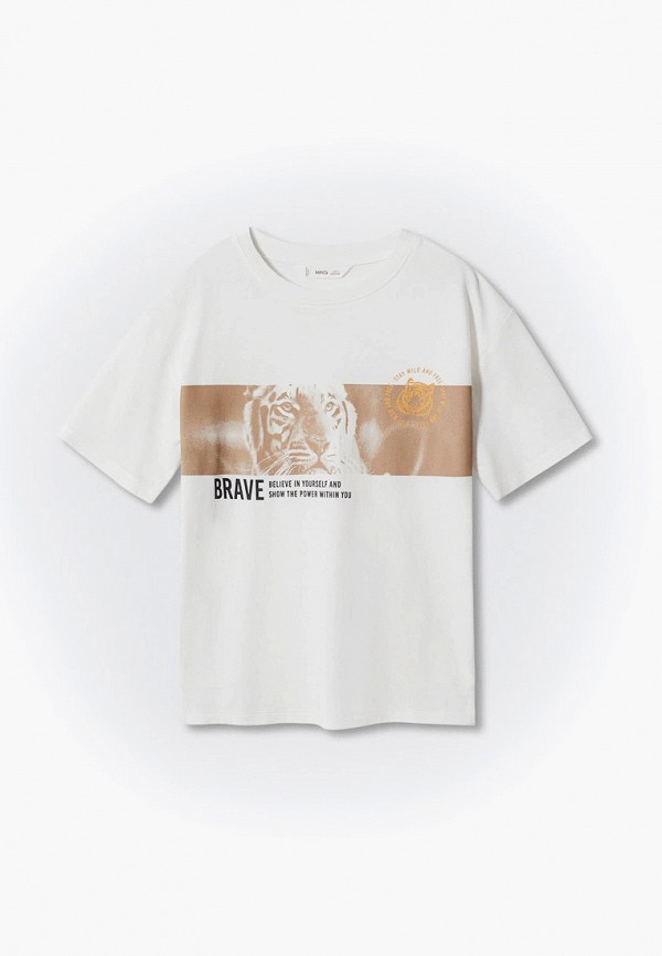 

Футболка Mango Kids, Белый, PARADISE