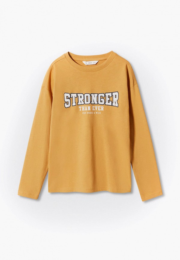 

Лонгслив Mango Kids, Оранжевый, STRONGER