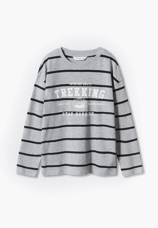 

Лонгслив Mango Kids, Серый, TREKKING
