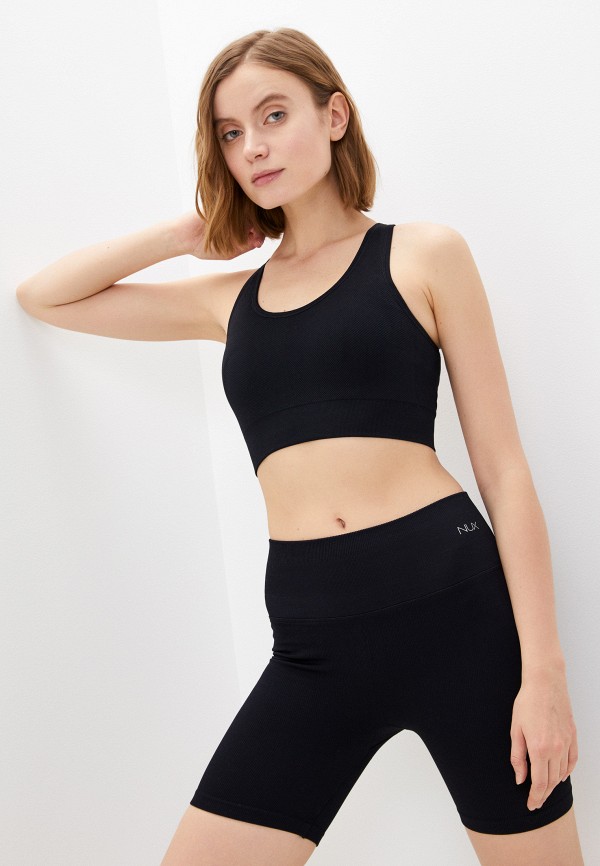 

Топ спортивный Nux, Черный, One By One Scoop Bra