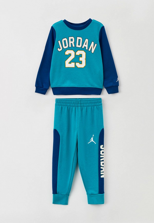 

Костюм спортивный Jordan, Бирюзовый, JDB AIR JORDAN 23 CREW SET (TD)