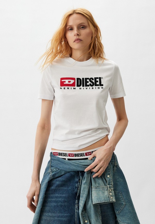 Футболка Diesel белого цвета