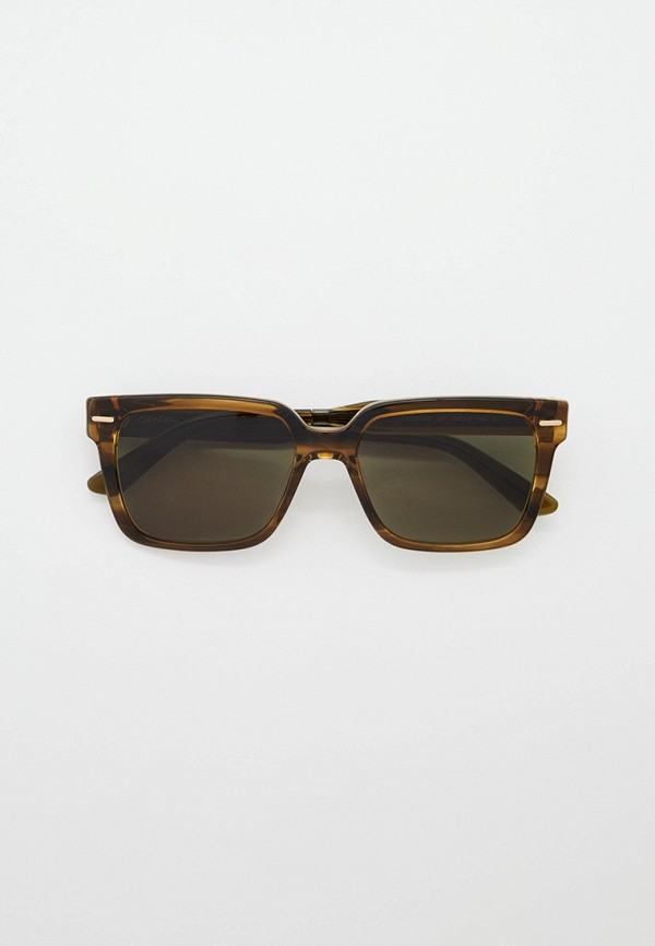 Очки солнцезащитные Calvin Klein коричневого цвета