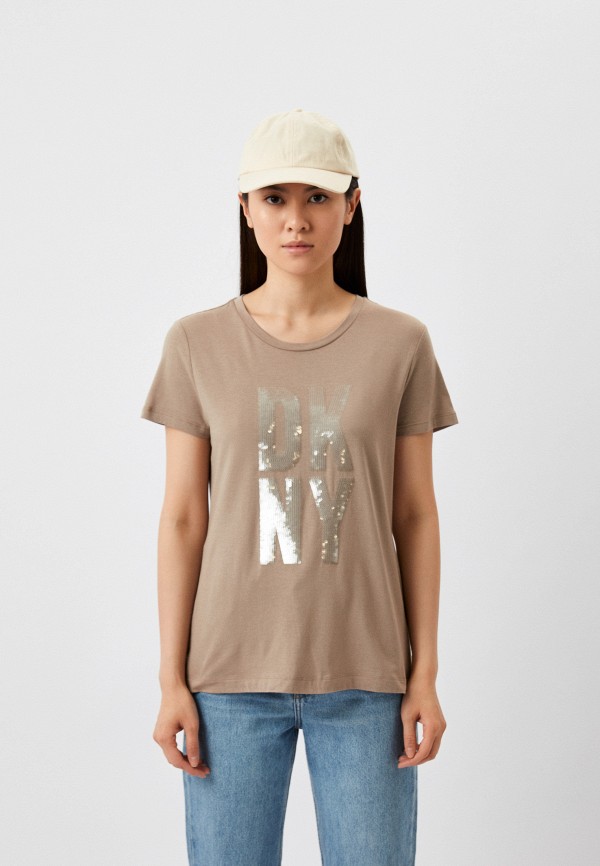 

Футболка DKNY, Коричневый