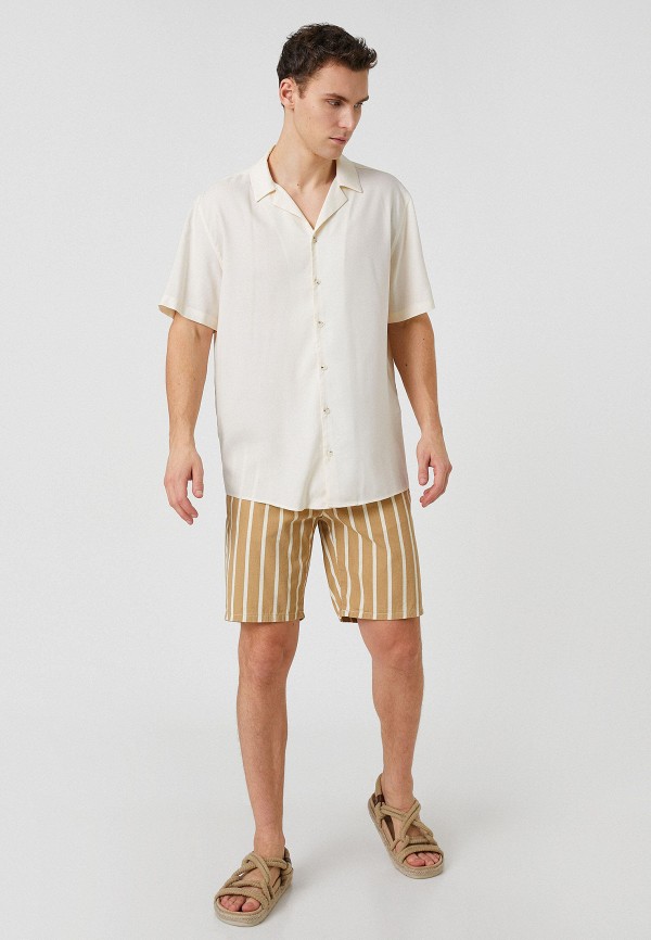 Рубашка Koton бежевый, размер 56, фото 2