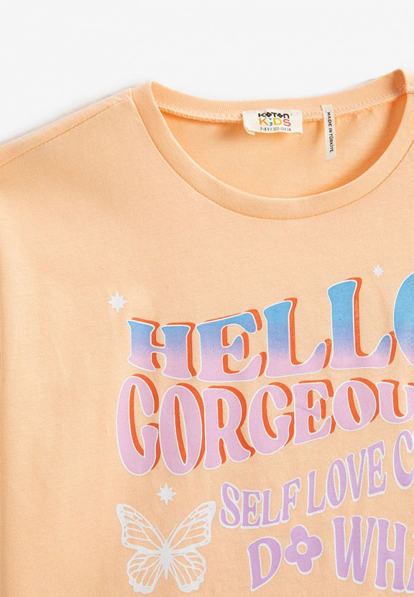 Футболка Koton коралловый, размер 12, фото 3