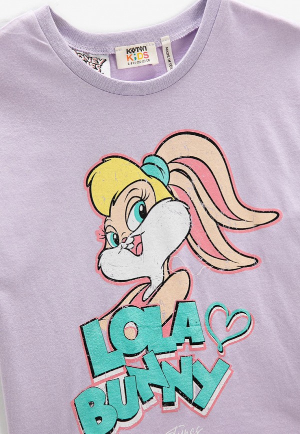 Футболка Koton фиолетовый, размер 11, фото 3