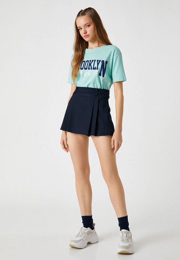 Футболка Koton голубой, размер 44, фото 2