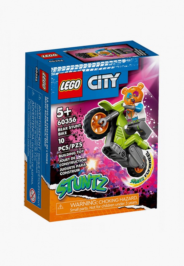 

Конструктор City LEGO, Разноцветный, Stuntz "Трюковый мотоцикл медведя"