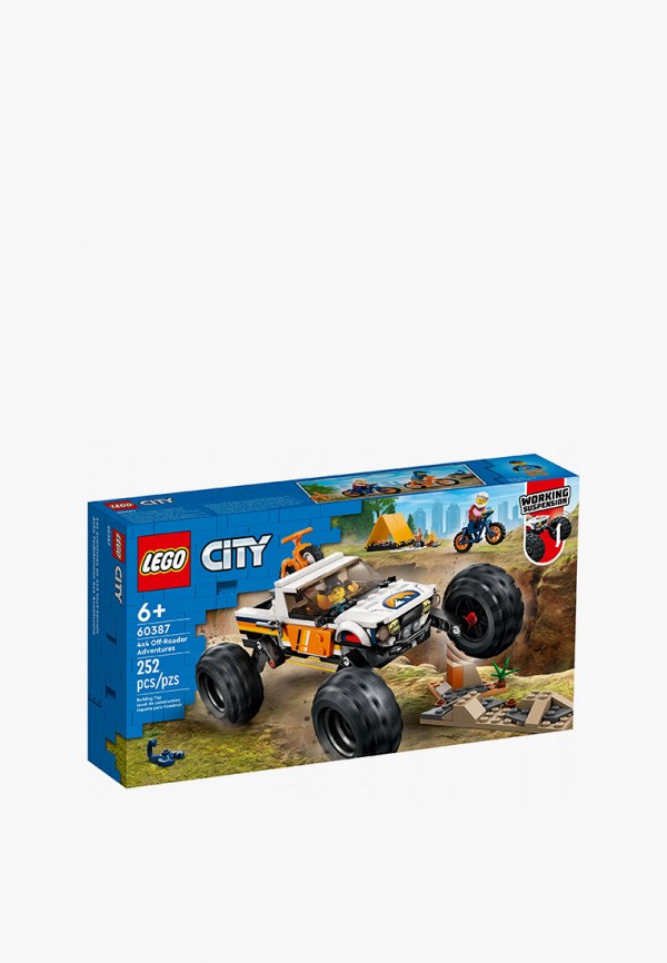 

Конструктор City LEGO, Разноцветный, "Приключения на внедорожнике", 252 детали