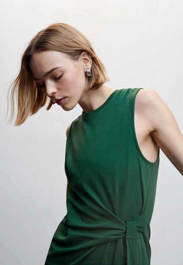 Платье Mango зеленый, размер 42, фото 4