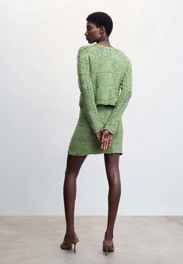 Кардиган Mango зеленый, размер 42, фото 3