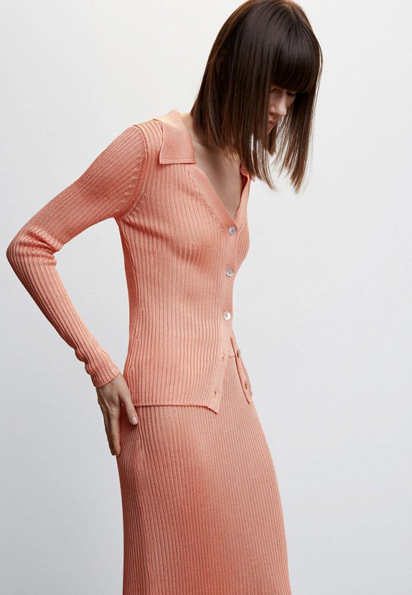 Кардиган Mango коралловый, размер 38, фото 2