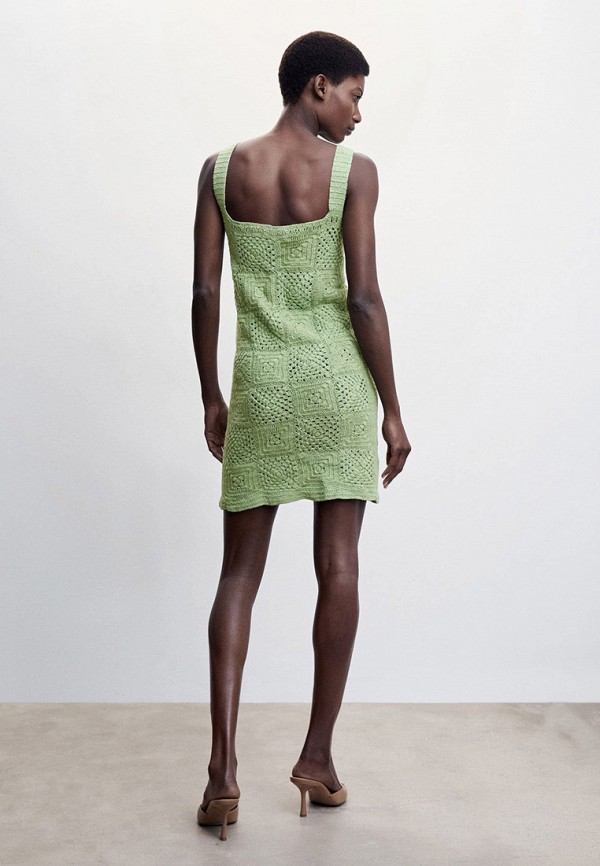 Сарафан Mango зеленый, размер 48, фото 3