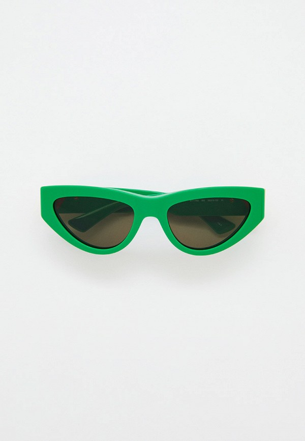 Очки солнцезащитные Bottega Veneta зеленого цвета