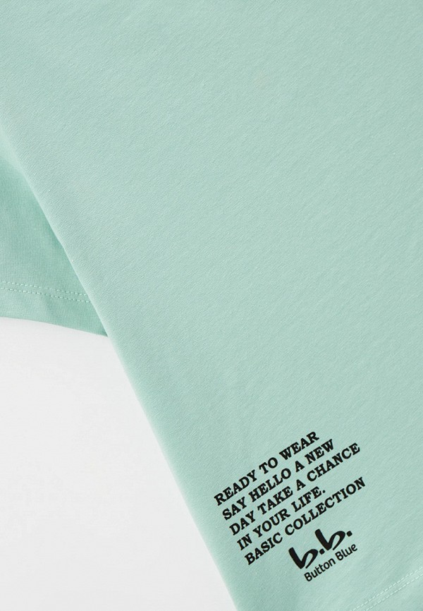 Футболка Button Blue бирюзовый, размер 110, фото 3