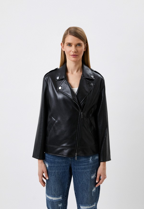 

Куртка кожаная Armani Exchange, Черный