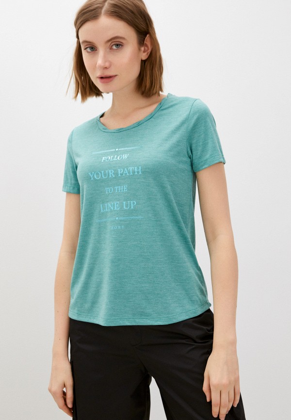 

Футболка Roxy, Бирюзовый, CHASINGTHESWELL J TEES BKH0