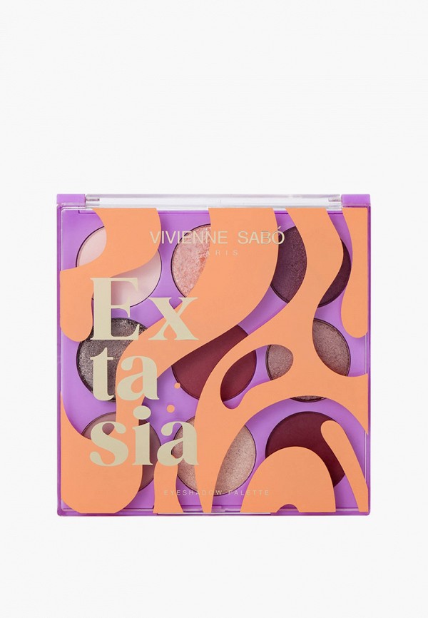 

Палетка для глаз Vivienne Sabo, Разноцветный, - тени, Extasia Eyeshadow Palette, тон 01 - от светло-розовых до глубоких винных оттенков, матовые и сияющие текстуры, 13.5 г
