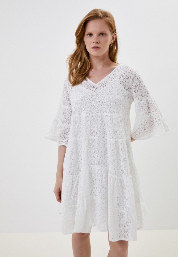 Платье Moki белого цвета