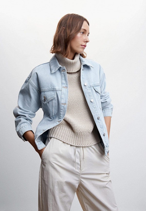 

Куртка джинсовая Mango, Голубой, ALAIA