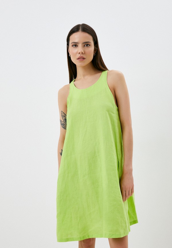 Платье United Colors of Benetton зеленый 4AGHDV02U RTLACN581001