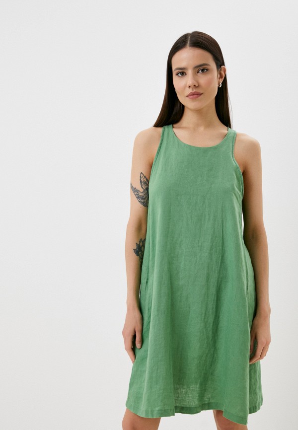 Платье United Colors of Benetton зеленый 4AGHDV02U RTLACN581101