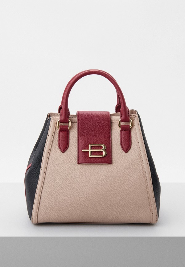 

Сумка Baldinini, Розовый, Nude/Black/Red