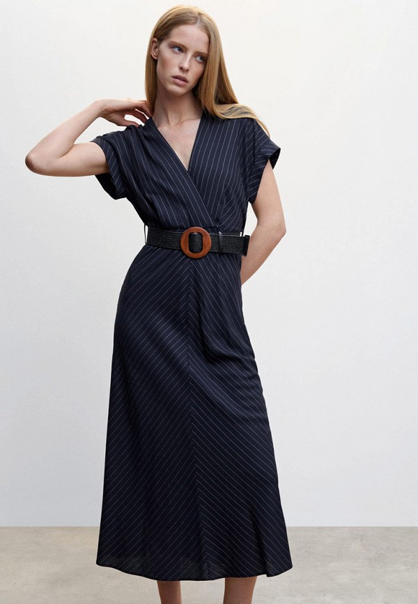 Платье Mango синий, размер 42, фото 3